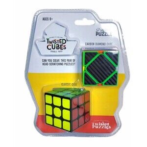 Professor Puzzle Twisted Cubes - Carbon And Classic Cubes Rubiks